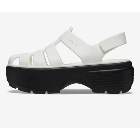 New Crocs Stomp Fisherman Platform Sandals - Unisex Chalk Color Size 7M / 9W main image 6